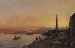 Napoli Al Tramonto by Anton Sminck Pitloo
