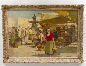 Woman At The Market by Giuseppe Pitto