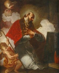 A Bishop Saint, Saint Augustine Of Hippo (?)