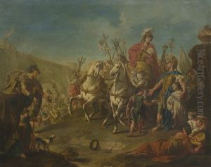Alexander Triumphant In Babylon