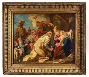 Adoration Des Mages by Giovanni Battista Pittoni the younger