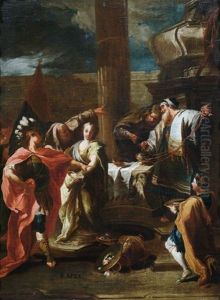 Das Opfer Der Polissena by Giovanni Battista Pittoni the younger