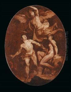 Die Vertreibung Von Adam Und Eva Aus Dem Paradies by Giovanni Battista Pittoni the younger