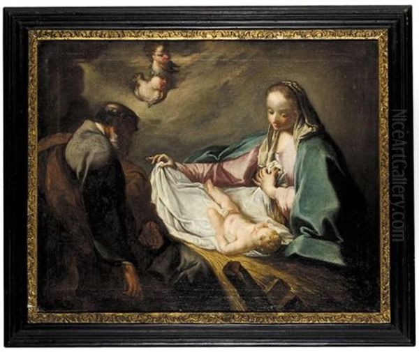 The Holy Family And Angels - view 1