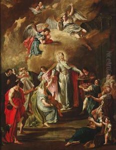 Almosenspende Der Heiligen Elisabeth Von Thuringen