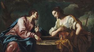 Cristo E La Samaritana Al Pozzo: Christus Und Die Samariterin by Giovanni Battista Pittoni the younger