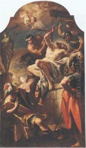 The Martyrdom Of Saint Bartholomew by Giovanni Battista Pittoni the younger