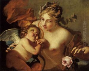 Venus Et Cupidon by Giovanni Battista Pittoni the younger
