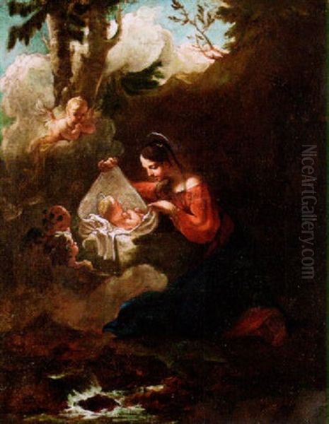 Madonna And Child With Angels - view 1
