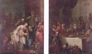 Belshazzar's Feast by Giovanni Battista Pittoni the younger
