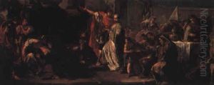 Sacrifice Of Polyxena by Giovanni Battista Pittoni the younger