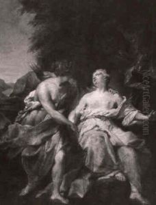 Diana Mit Einer Nymphe by Giovanni Battista Pittoni the younger