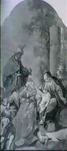 Anbetung Der Konige by Giovanni Battista Pittoni the younger