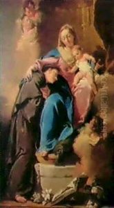 La Madonna Col Bambino, S.antonio Di Padova E Angioletti