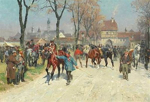 From A Horse Market by Max Joseph Pitzner