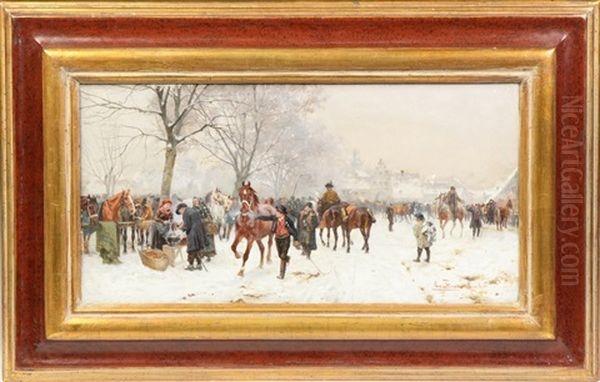 German Winter Street Scene - view 1