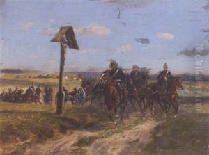 Artillerie Am Wegkreuz