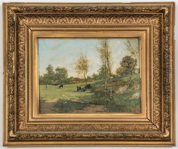 Pastoral Landscape With Cows - view 1