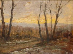Paesaggio Al Tramonto by Giovanni Piumati