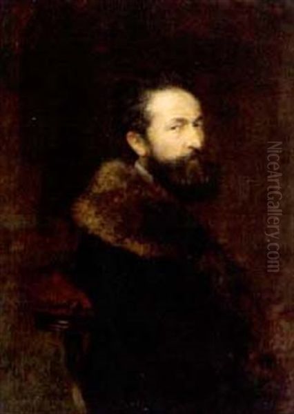 Portrat Eines Mannes In Pelz Verbramtem Mantel (self Portrait?) - view 1