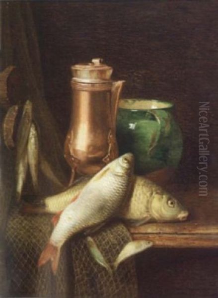 Nature Morte Aux Poissons De Riviere - view 1