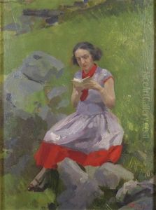 Lettura In Montagna by Oreste Pizio