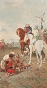 Chasse Au Faucon En Algerie; La Curee by Alberto Pla y Rubio