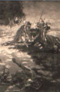 Batalla Medieval by Alberto Pla y Rubio