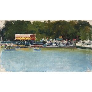 Estanque Del Retiro (the Retiro Lake) by Cecilio Pla