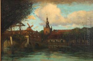 Landscape- Overskeye, Holland by George Henry Bogert
