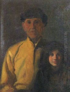 El Pescador Con Su Nieta by Cecilio Pla