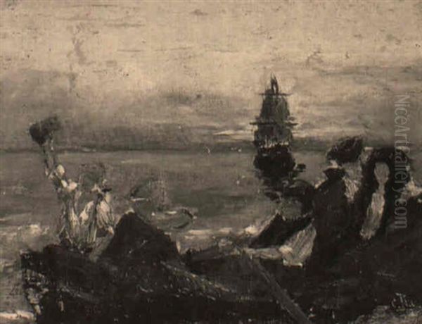 Escena En El Mar Al Atardecer - view 1