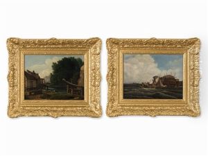Pair Of Landscapes by Francis Place