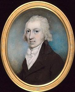 A Gentleman, Wearing Brown Coat, White Waistcoat, Frilled Chemise And Cravat A Gentleman, Wearing Brown Coat, White Waistcoat, Frilled Chemise And Cravat