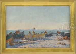 Boats Along The Water by Paul Place-Canton