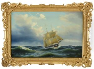 Segelfartyg Till Havs by Arnold Abraham Plagemann
