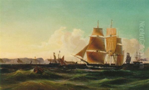Kustlandskap Med Segelfartyg - view 1