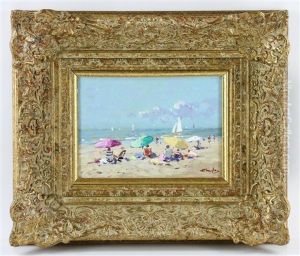 Beach Scene by David van der Plas