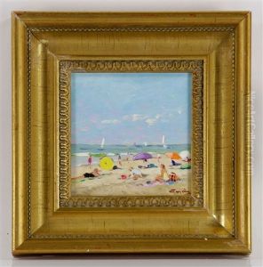 Beach Scene by David van der Plas