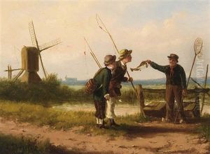 Voor Plazier Uit Visschen (+ Met De Zilvere Hengel; Pair)