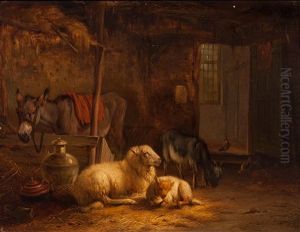 Interior Of A Stable by Pieter Plas