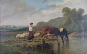 The Shepherdess by Pieter Plas