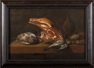 Nature Morte Aux Jambon Et Au Gibier by Pieter van Plas