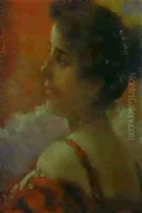Joven Dama De Perfil by Casto Plasencia