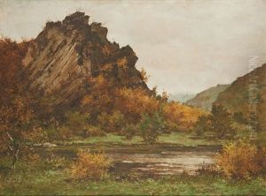 L"etang Sous Le Rocher by Eugene Plasky