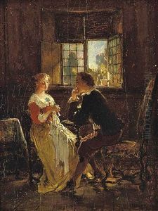 The Suitor by Antoine Emile Plassan