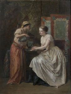 Jeune Femme A Sa Toilette