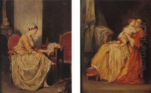 Jeune Femme A Sa Toilette
