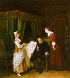 The Sick Child by Antoine Emile Plassan