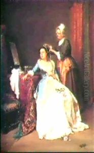 Preparing For The Ball by Antoine Emile Plassan